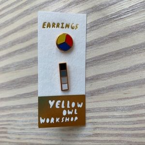 Color Wheel and Greyscale Earrings